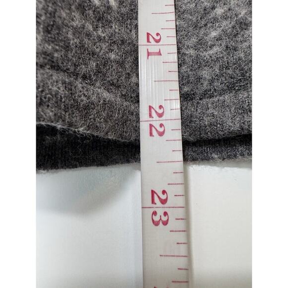 The North Face Pullover Grey Womens SMALL 1/4 Zip Merino Wool Blend Sweater Top - Picture 6 of 8